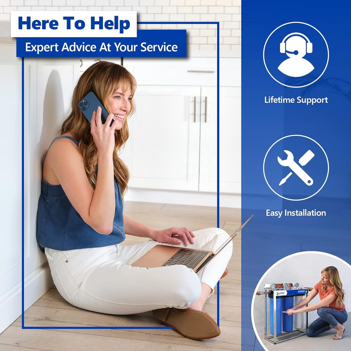 Express Water filtration system water flow through home