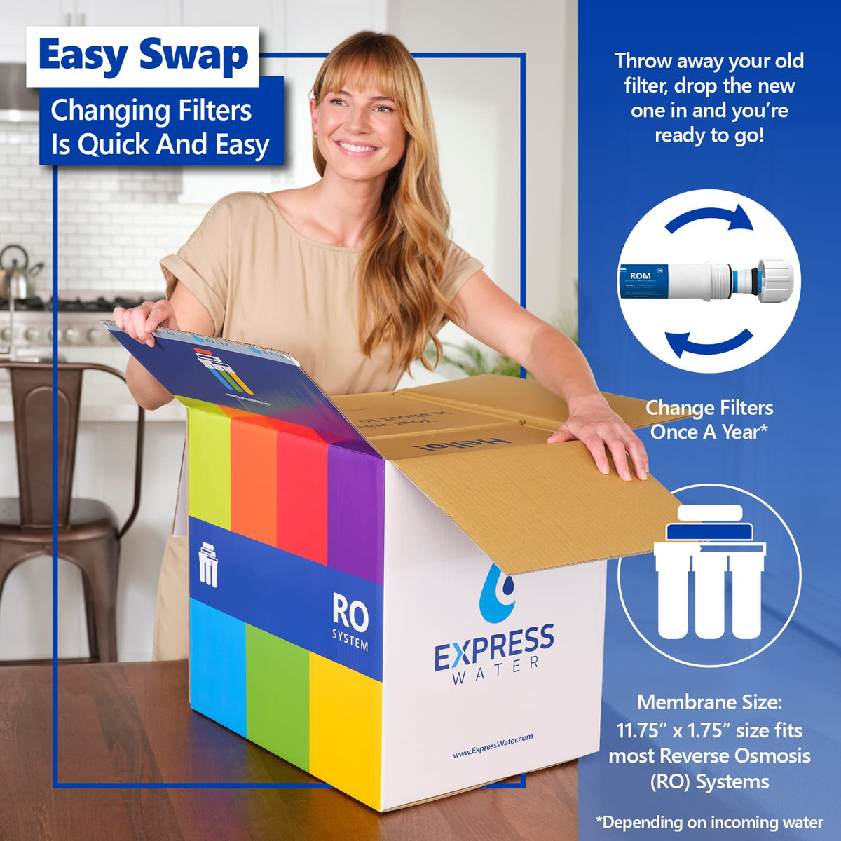 Express Water FLTMEME50 durable membrane for long-lasting home use.