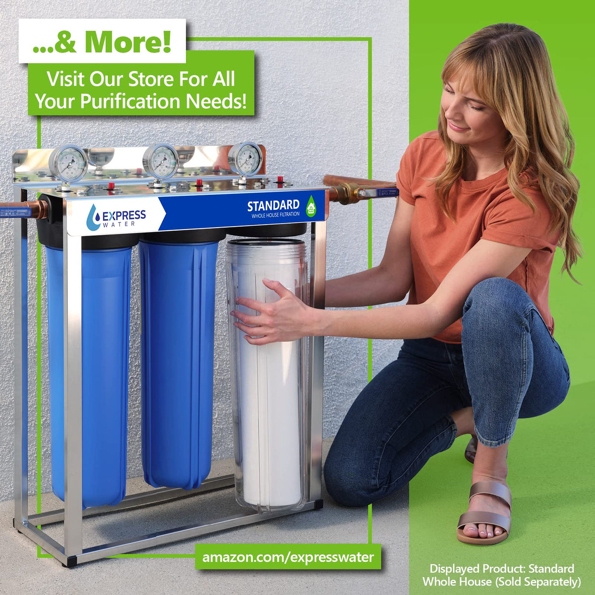 Express Water FLTMEME50 enhances taste and clarity of drinking water.