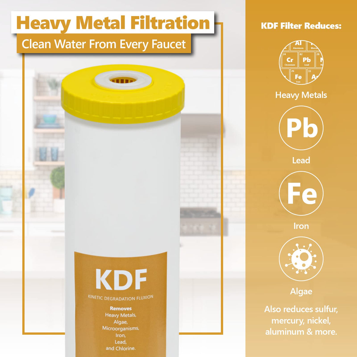 Express Water heavy metal reduction filter improves taste and protects appliances