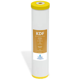 Express Water Kinetic Degradation Fluxion filter 4-5x20 reduces heavy metals for whole-house water