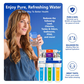 Express Water ROALK10MBN filter cartridges reducing contaminants for clean-tasting water