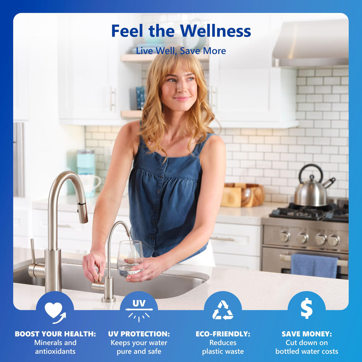 Express Water ROALKUV10M NSF 58 certified filtration system.
