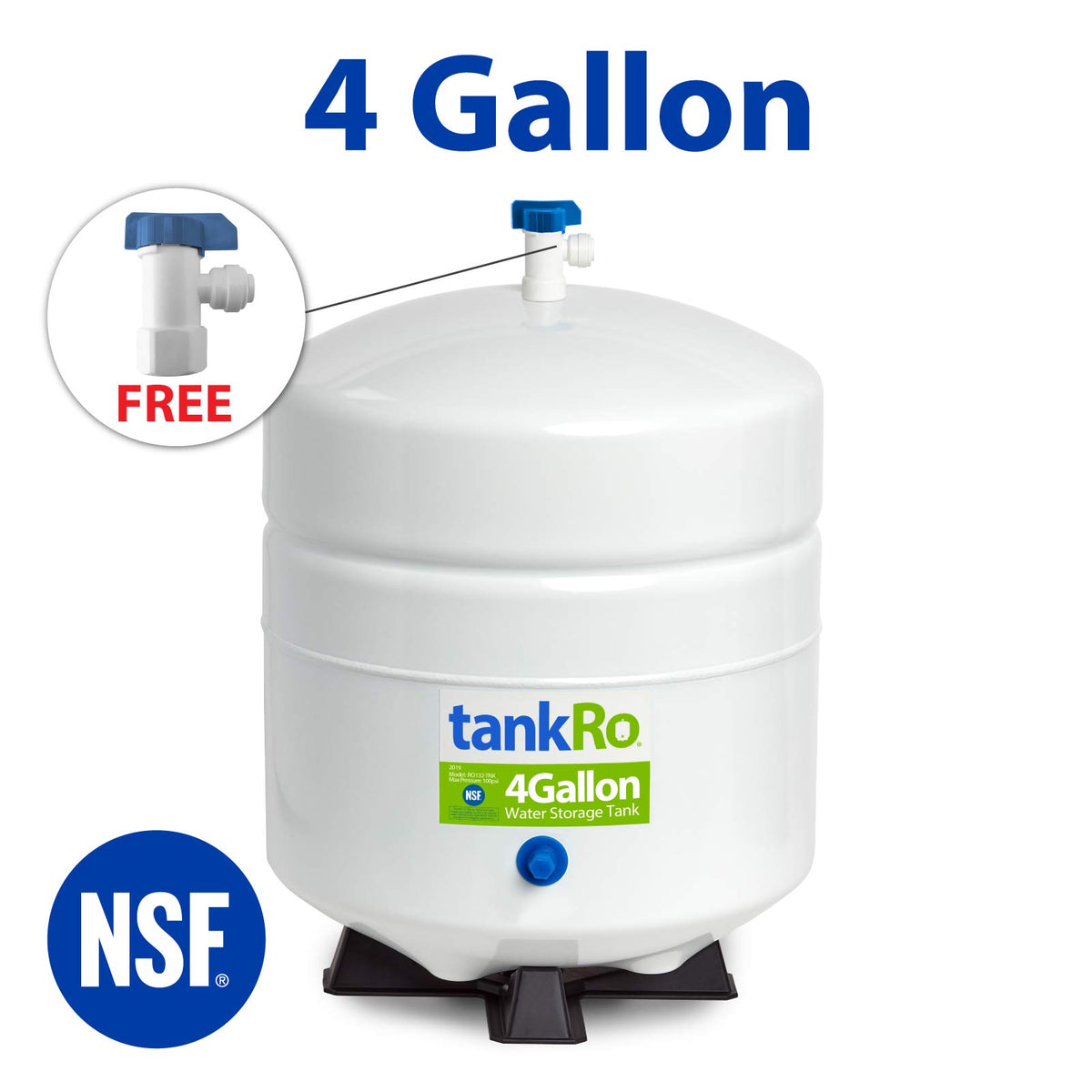 EXPRESS WATER tankRO RO132 4gal with free ball valve for easy setup