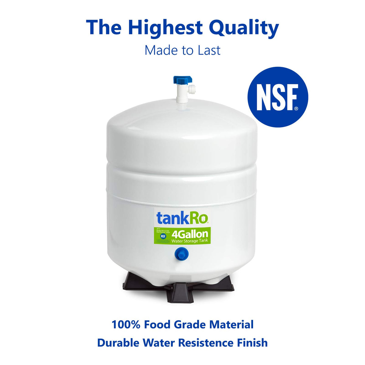 EXPRESS WATER tankRO RO132-4gal heavy-duty steel construction for RO systems