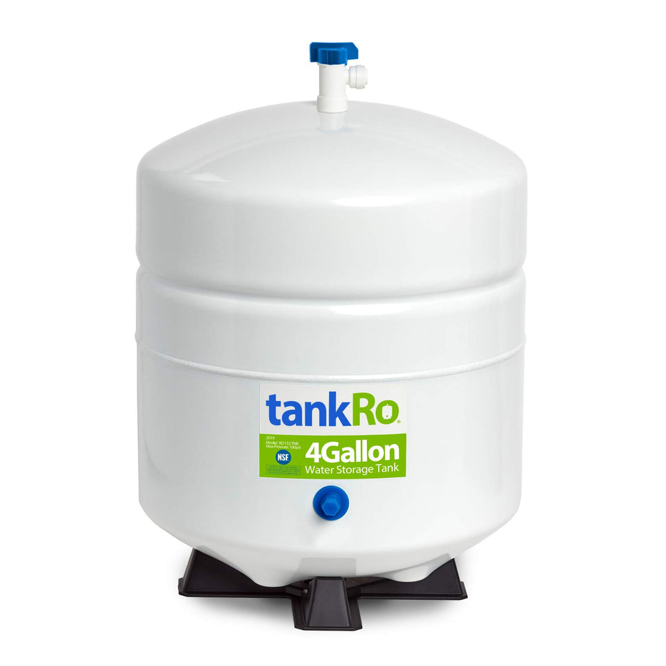 EXPRESS WATER tankRO RO132 4gal under-sink installation showing compact fit for filtered water