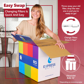 Express Water UV bulb uses food-grade materials for safety