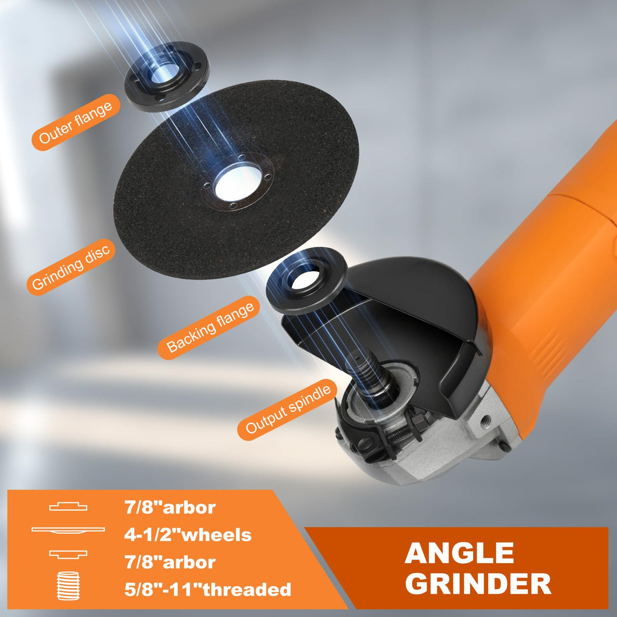 Extbtfor auxiliary handle improves control during work.