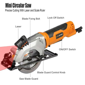 Extbtfor corded saw 580W for efficient woodworking tasks