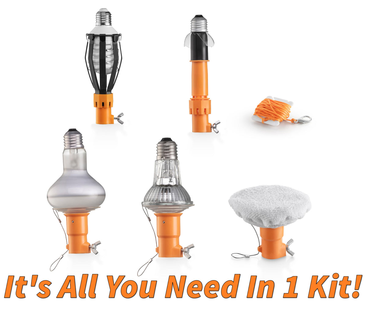 EXTEND-A-REACH broken bulb remover safely handles damaged bulbs.