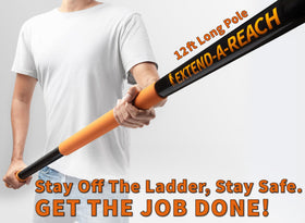 EXTEND-A-REACH suction cups gripping bulb surface securely for removal.