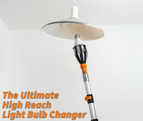 EXTEND-A-REACH quick-release lever handles easy pole extension.