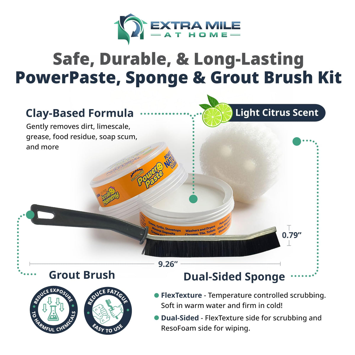 Natural multi-surface cleaner ideal for kitchen grease and bathroom soap scum