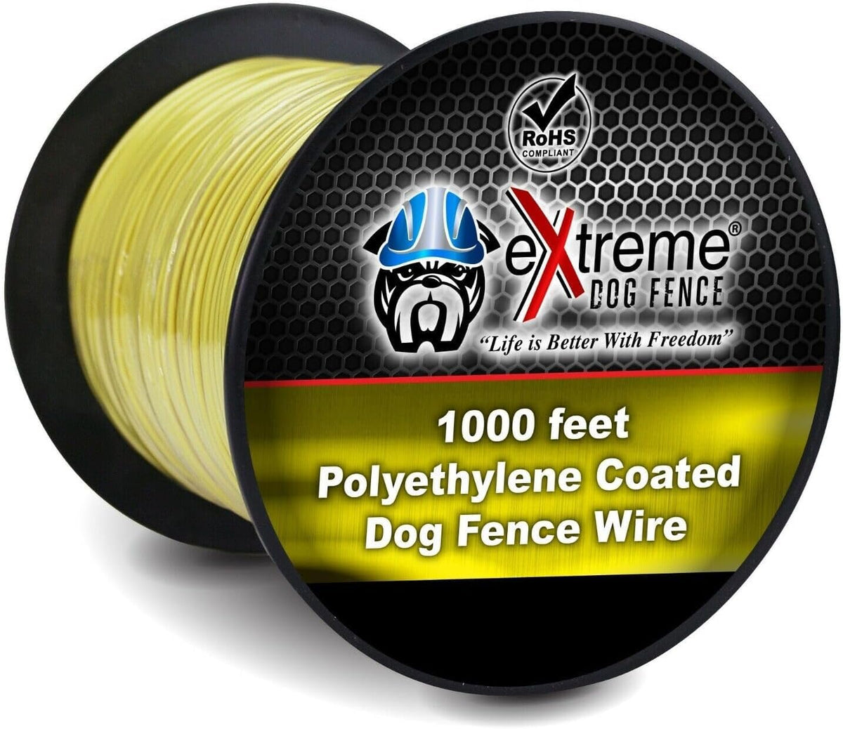 Extreme Dog Fence 1000 ft 20 gauge wire roll for durable containment expansion.