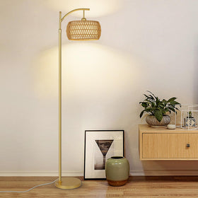 eyassi Arc Floor Lamp comes with a 7.4ft cord for flexible placement.