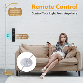 eyassi Arc Floor Lamp stepless dimming creates perfect brightness.