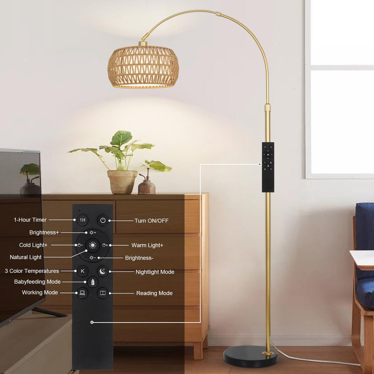 Eyassi stable base design helps prevent tipping around kids and pets