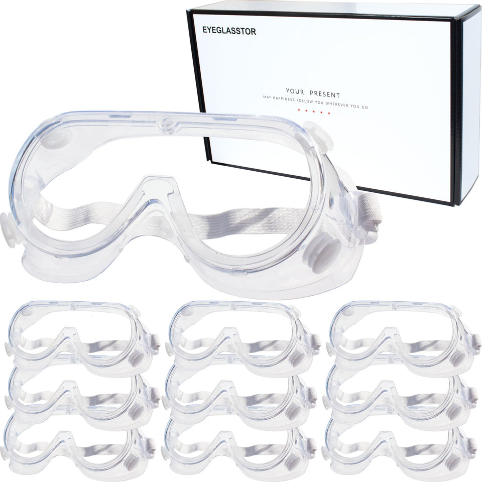 Eyeglasstor protective goggles with wide vision for precise tasks.