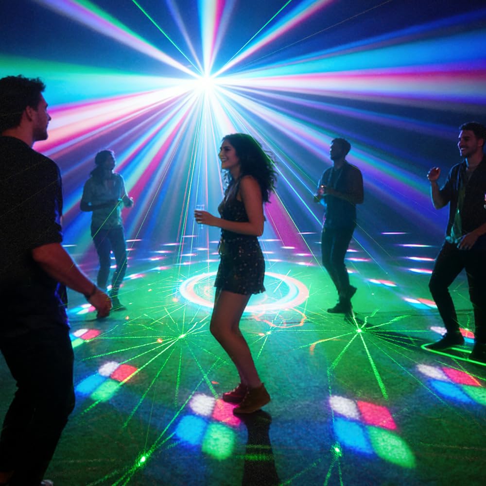 Eyeshot party lights create a festive atmosphere for birthdays and karaoke