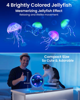 Eyesound Jellyfish Lamp leak-proof design stays stable on desks and nightstands.