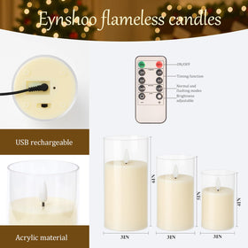 Eynshoo candles on a bedroom nightstand give soft amber glow