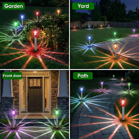 Color-changing Eyrosa lights showing ambient tones for outdoor scenes.