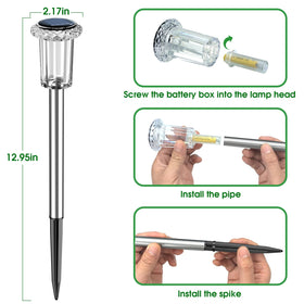 Eyrosa easy-assembly stake allows quick, tool-free installation in any garden.