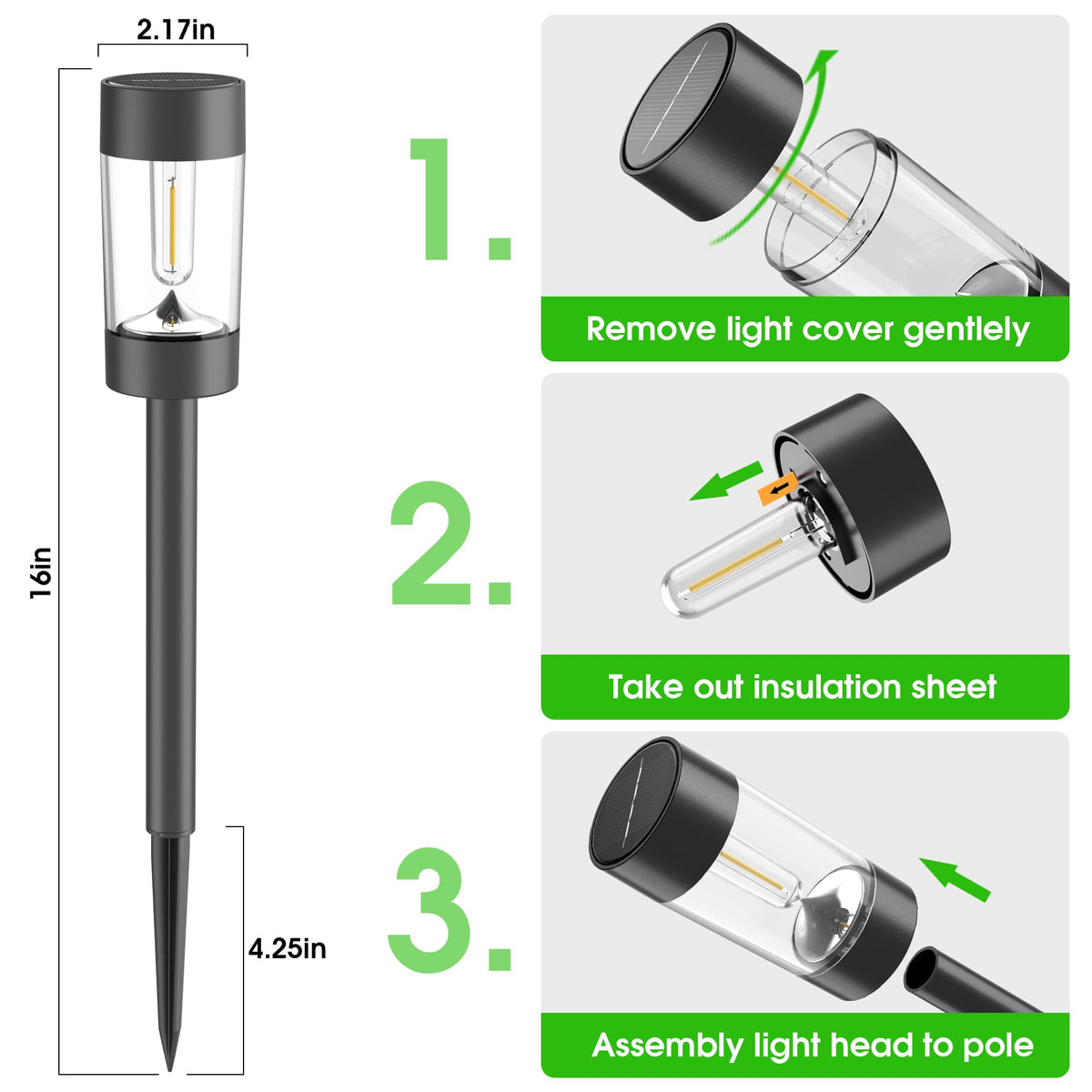Eyrosa garden and yard lighting on the lawn creates safe, inviting steps after dark.