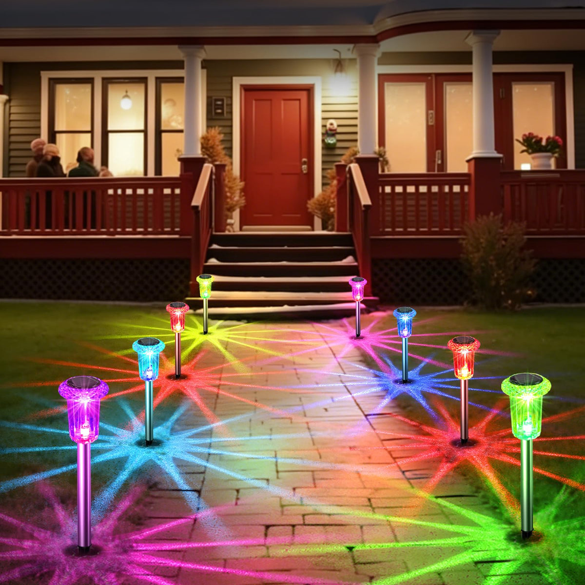 Eyrosa outdoor illumination for walkways keeps paths visible after dark.