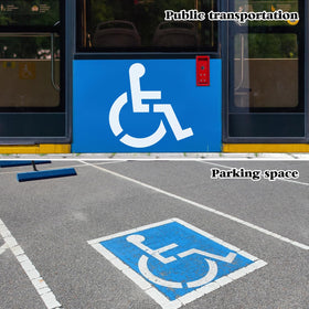 EYUNSTAR reusable silicone stencil providing long-lasting parking space markings.