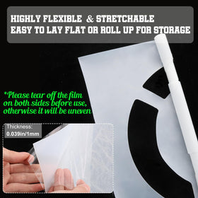 EYUNSTAR weatherproof stencil folded for easy transport and storage.