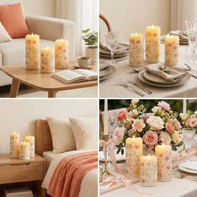 Eywamage unscented, safe ABS candle design for homes with kids.