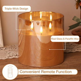 Eywamage flameless candle safe around kids and pets.