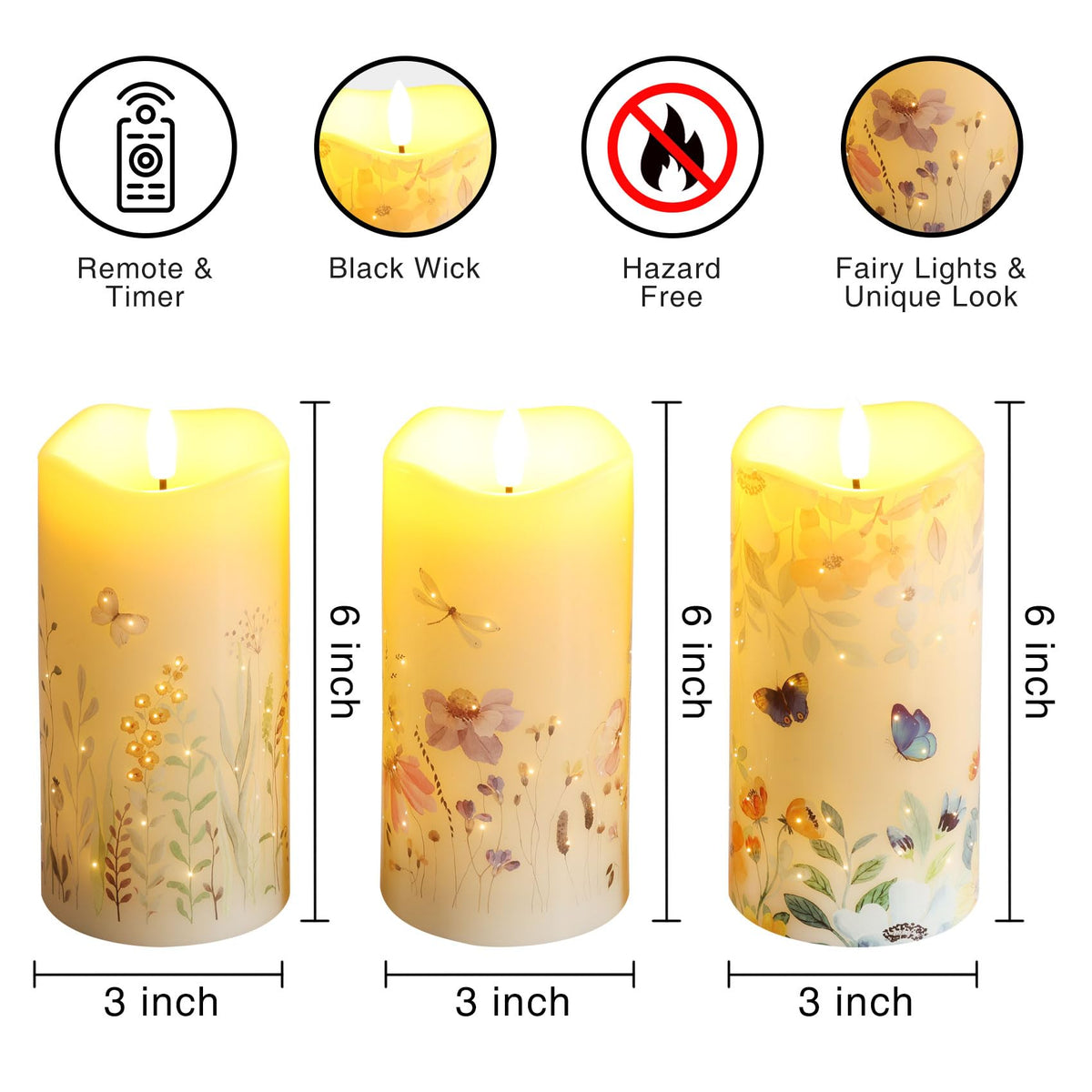 Eywamage remote-control candle with easy timing for cozy, hassle-free table decor.