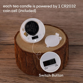 Eywamage remote-controlled tealight set with distance control