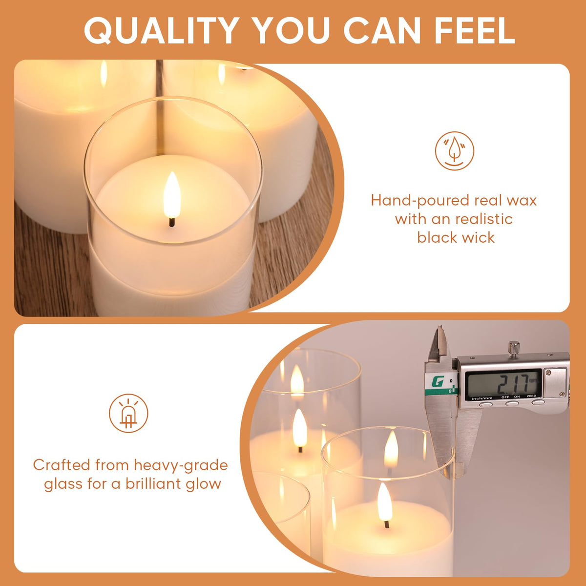 Eywamage flameless design reduces fire risk and mess for family-friendly decor