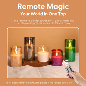 Eywamage glass pillars offer a flameless, worry-free decor option for weddings.