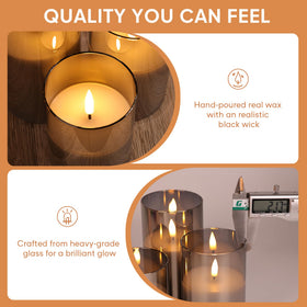 Eywamage long-lasting LEDs and AA batteries sustain hours of glow.