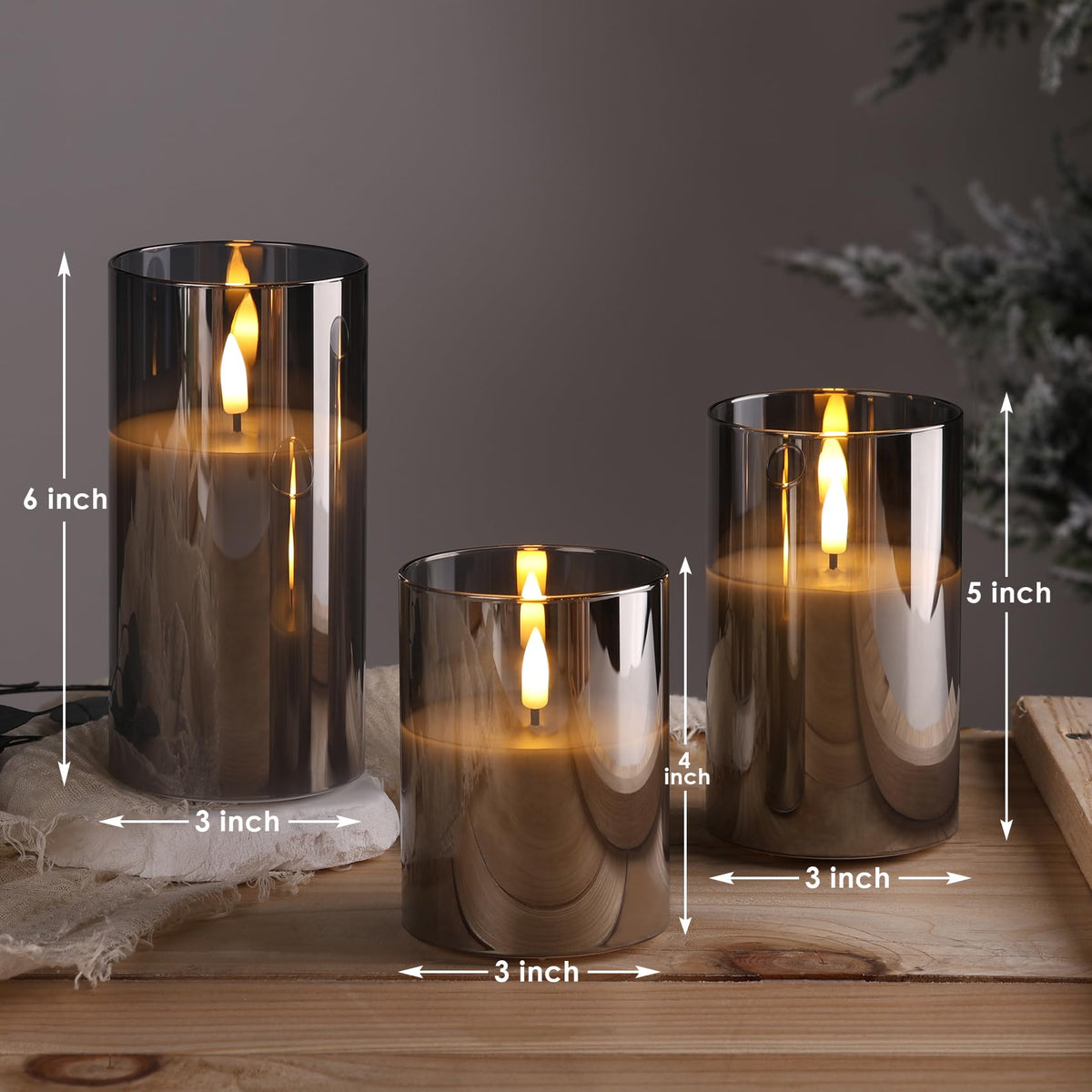 Eywamage flameless candles on a table create safe, mess-free mood lighting for gatherings.