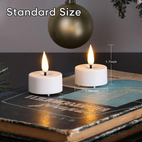 Eywamage tealight with warm glow and included batteries for quick setup