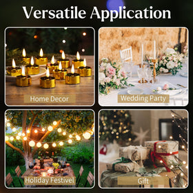 Eywamage tealights are windproof and flameless for outdoors