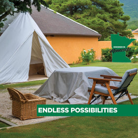 EZ DROP indoor-outdoor drop cloth suitable for various work environments