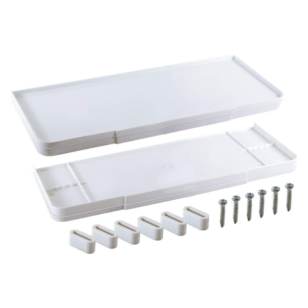 EZ-FLO 40271 universal toilet tank cover in white, fits most standard toilets for quick refresh.