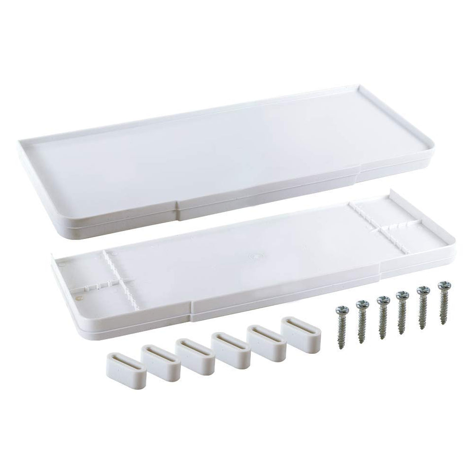 EZ-FLO 40271 universal toilet tank cover in white, fits most standard toilets for quick refresh.