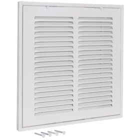 EZ-FLO return air vent cover on a wall or ceiling opening for versatile installation.