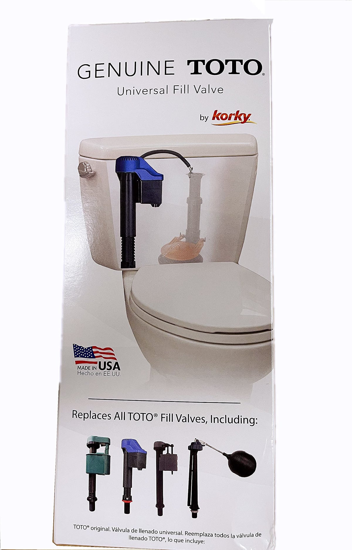 EZ-FLUID Korky 528GT assembly with hardware shown for quick DIY repair