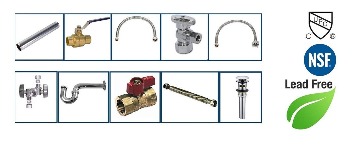 EZ-FLUID lead-free and cUPC marking emphasizes compliant, safer plumbing components