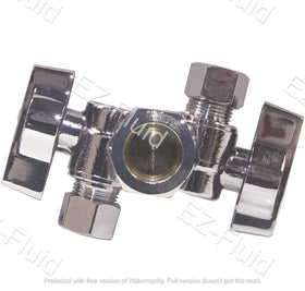 EZ-FLUID under-sink installation view showing compact footprint for tight spaces