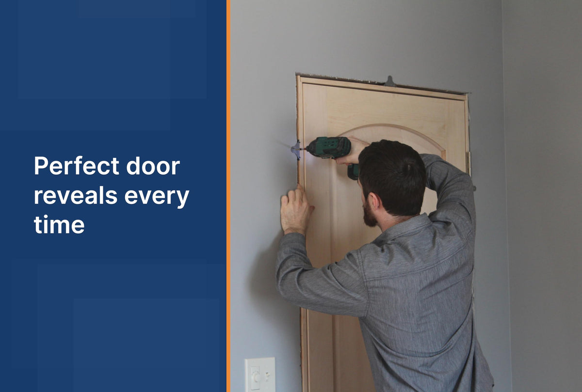 EZ-HANG 11-door installation demo showing rapid, repeatable setup.
