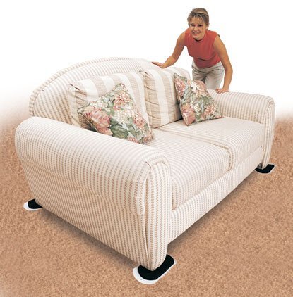 EZ Moves Curved base protects carpet while lifting heavy furniture during moves.